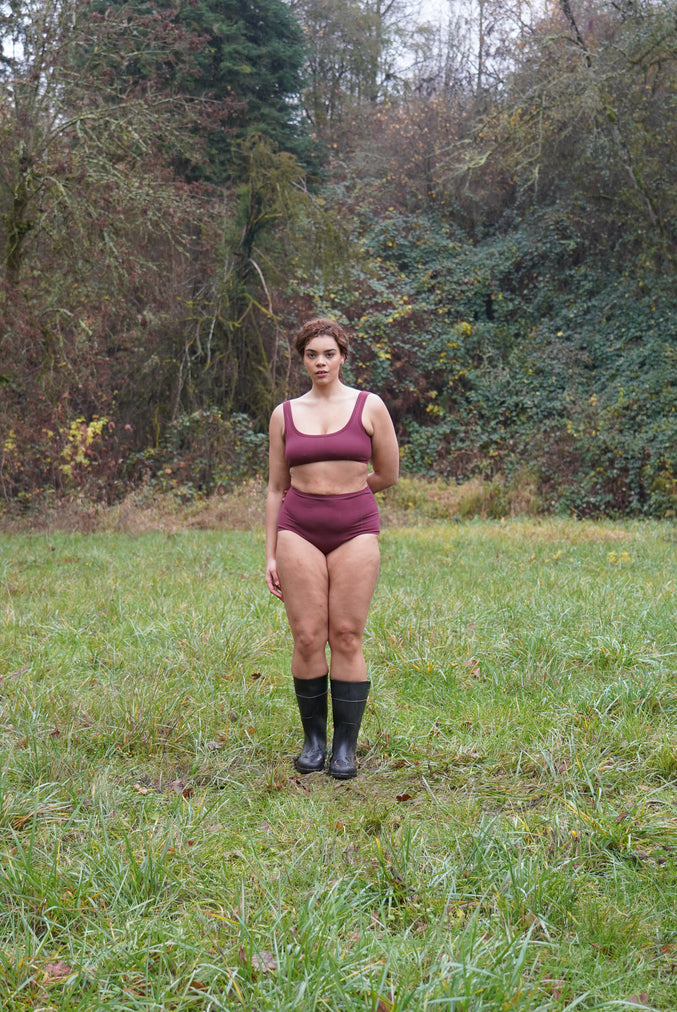 HIGH-RISE UNDIES, burgundy
