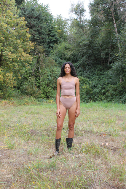 CROP TANK, porcini