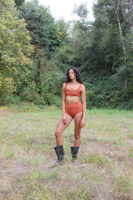 HIGH-RISE UNDIES, cognac