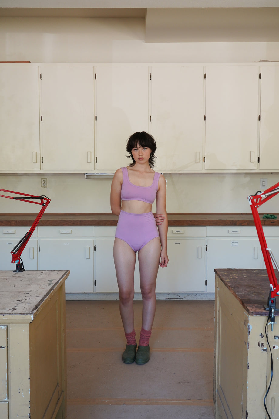 WIDE-STRAP BRA, sugarplum