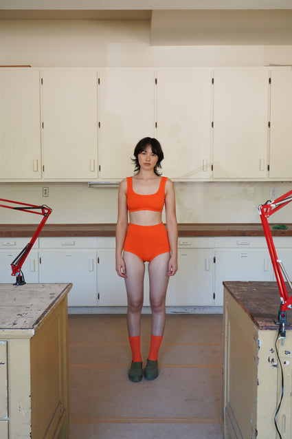 WIDE-STRAP BRA, hi-vis