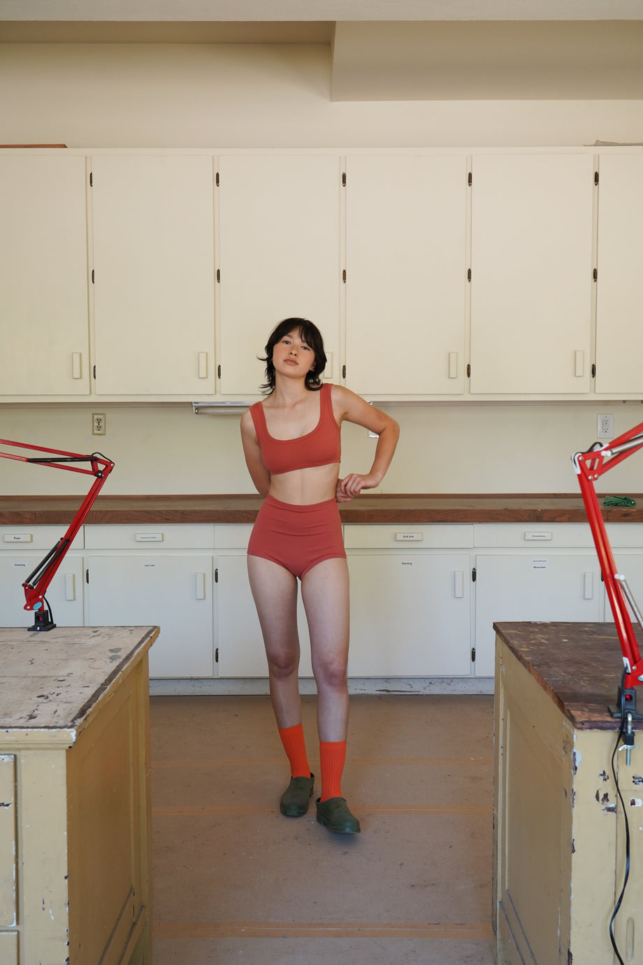 WIDE-STRAP BRA, pink peppercorn