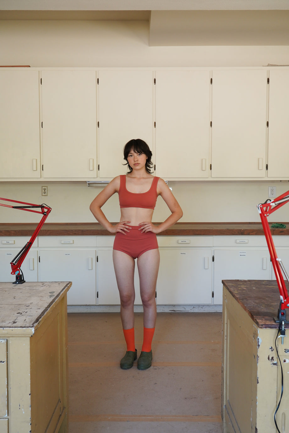WIDE-STRAP BRA, pink peppercorn