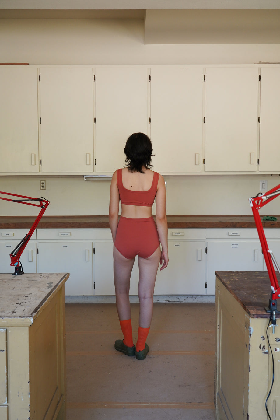 HIGH-RISE UNDIES, pink peppercorn