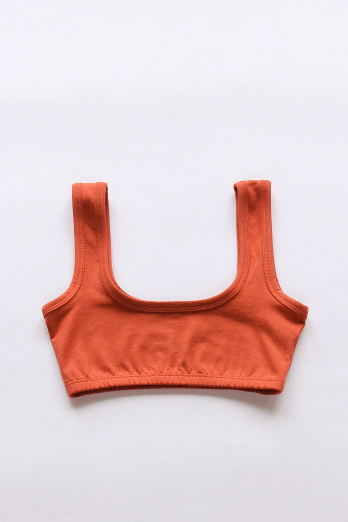 WIDE-STRAP BRA, cadmium