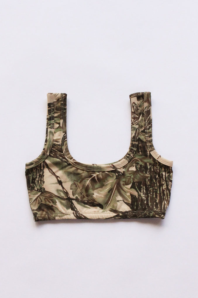 WIDE-STRAP BRA, camo