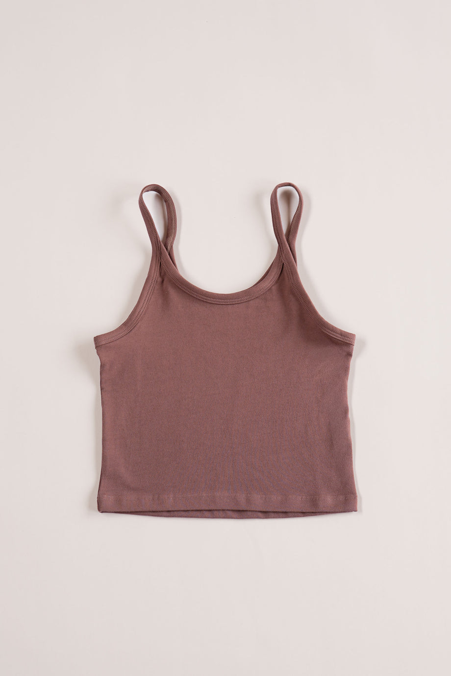 CROP TANK, nutmeg