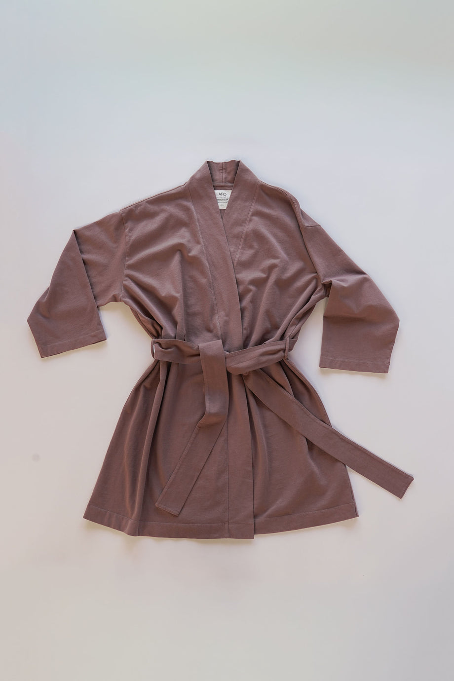 SHORT ROBE, nutmeg