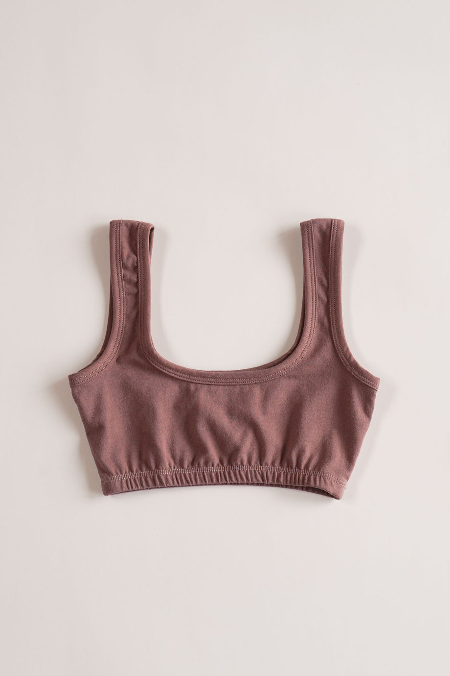 WIDE-STRAP BRA, nutmeg