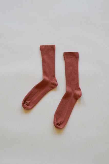 THIN SOCK, pink peppercorn