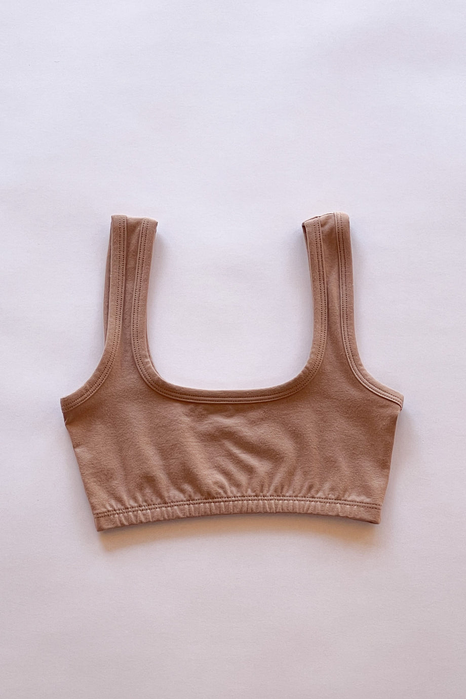 WIDE-STRAP BRA, porcini