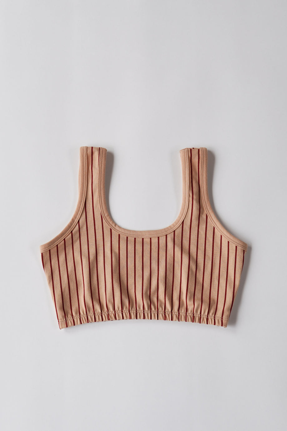 FULL-COVERAGE BRA, shirting stripe