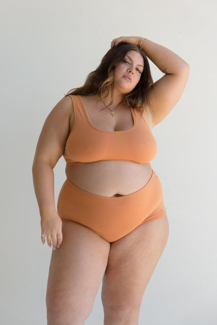 FULL-COVERAGE BRA, tamarind