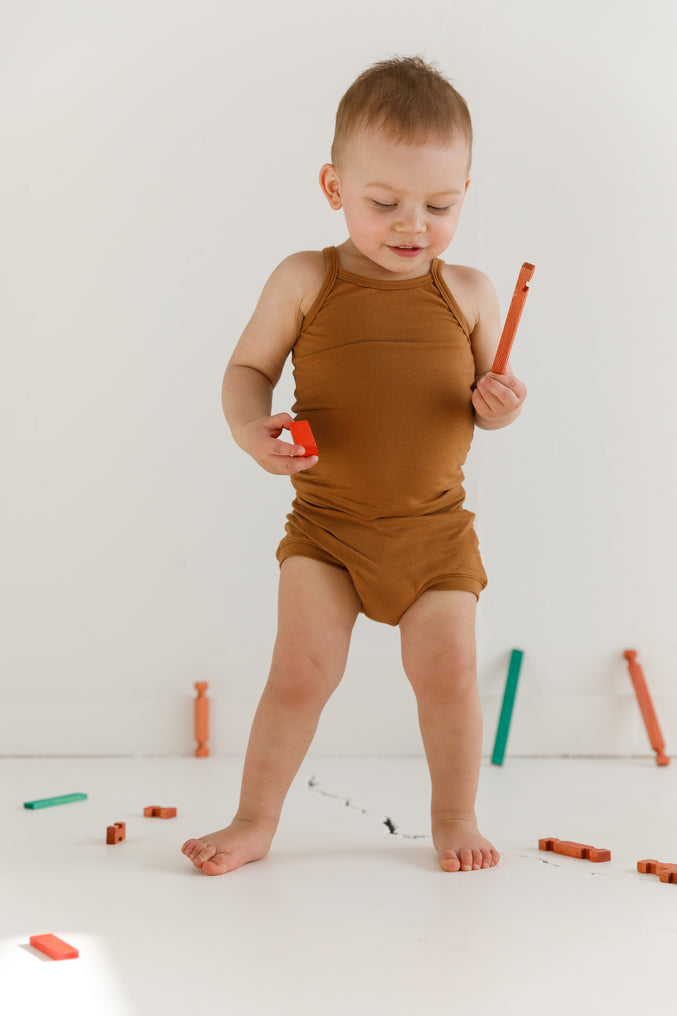 LEIF BABY TANK, toffee