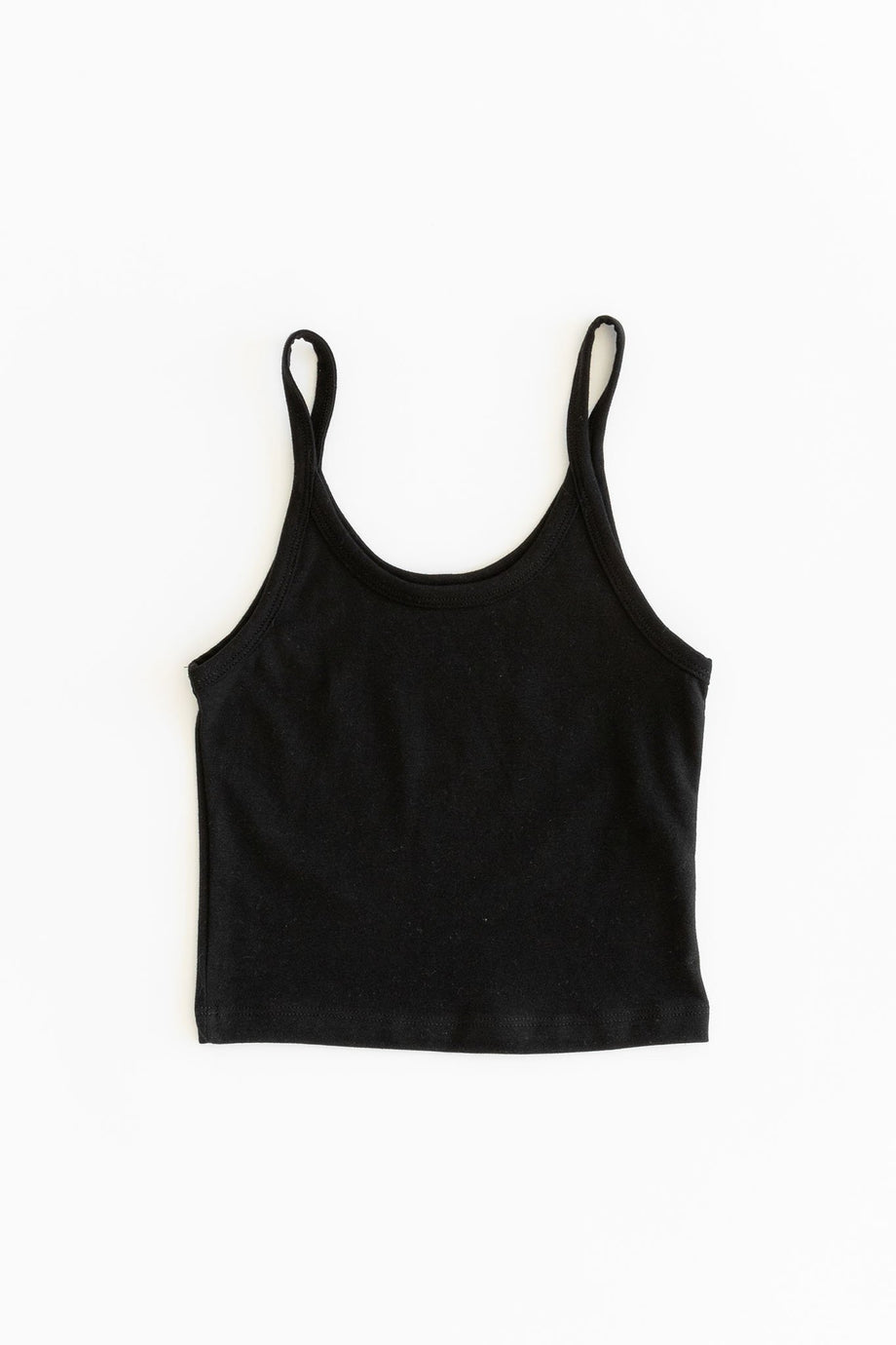 CROP TANK, black